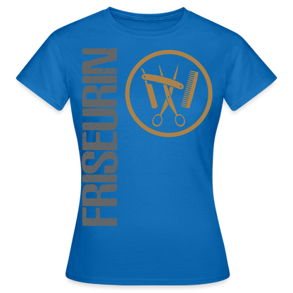 Frauen T-Shirt "Friseurin" Royalblau Frauen T-Shirt {{ color }}