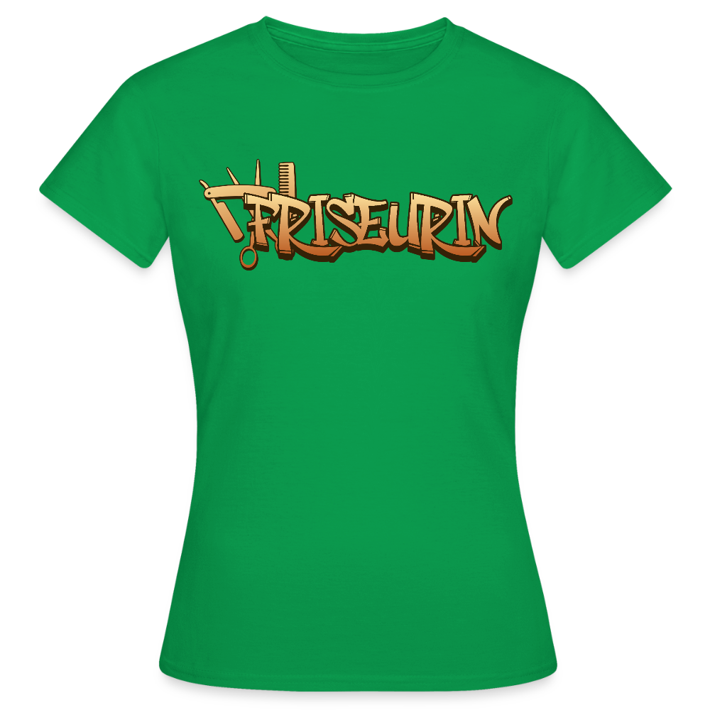 Frauen T-Shirt "Friseurin" Kelly Green Frauen T-Shirt {{ color }}