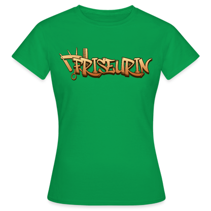 Frauen T-Shirt "Friseurin" Kelly Green Frauen T-Shirt {{ color }}