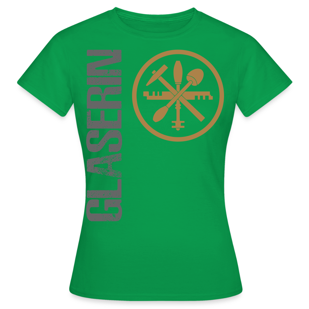 Frauen T-Shirt "Glaserin" Kelly Green Frauen T-Shirt {{ color }}