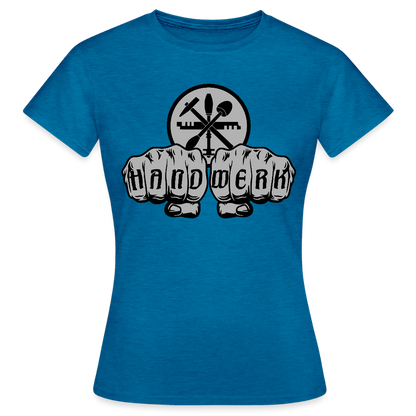 Frauen T-Shirt "Glaser" Antikblaues Saphir meliert Frauen T-Shirt {{ color }}