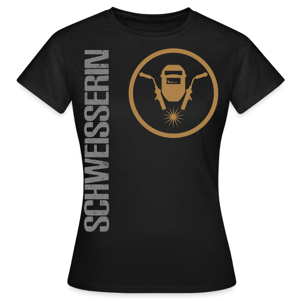 Frauen T-Shirt "Schweisserin" Schwarz Frauen T-Shirt {{ color }}