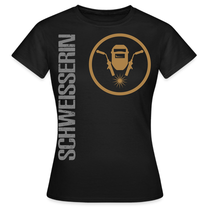 Frauen T-Shirt "Schweisserin" Schwarz Frauen T-Shirt {{ color }}