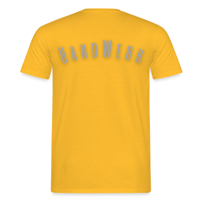 Unisex T-Shirt "Handwerk" Gelb Männer T-Shirt {{ color }}