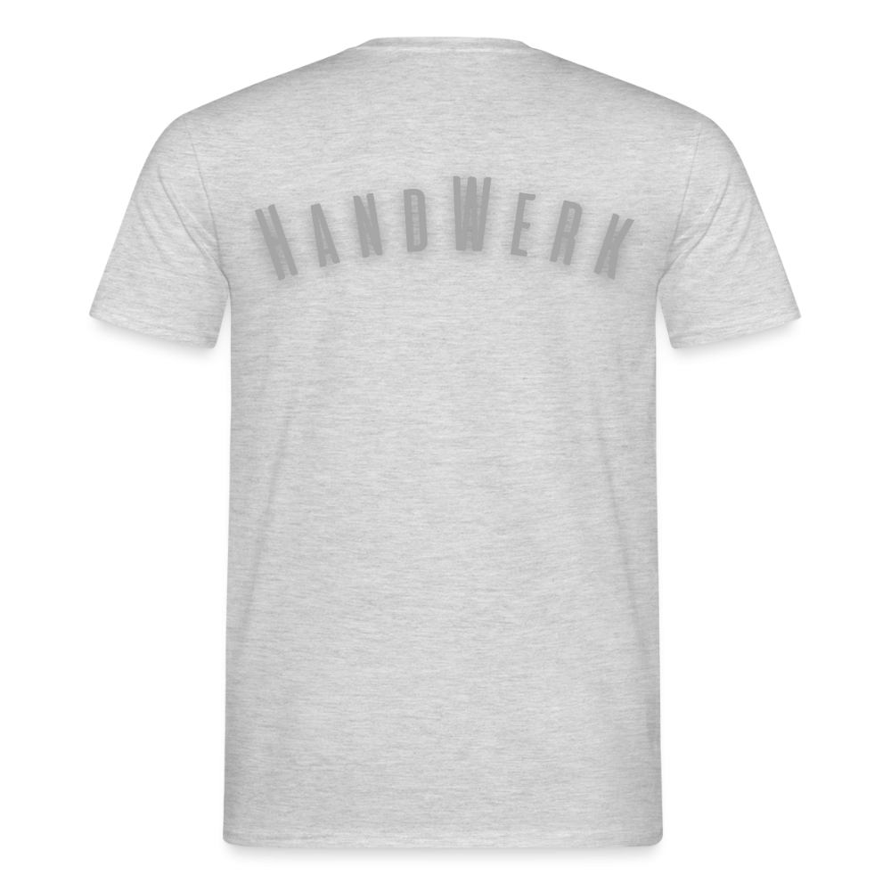 Unisex T-Shirt "Handwerk" Grau meliert Männer T-Shirt {{ color }}