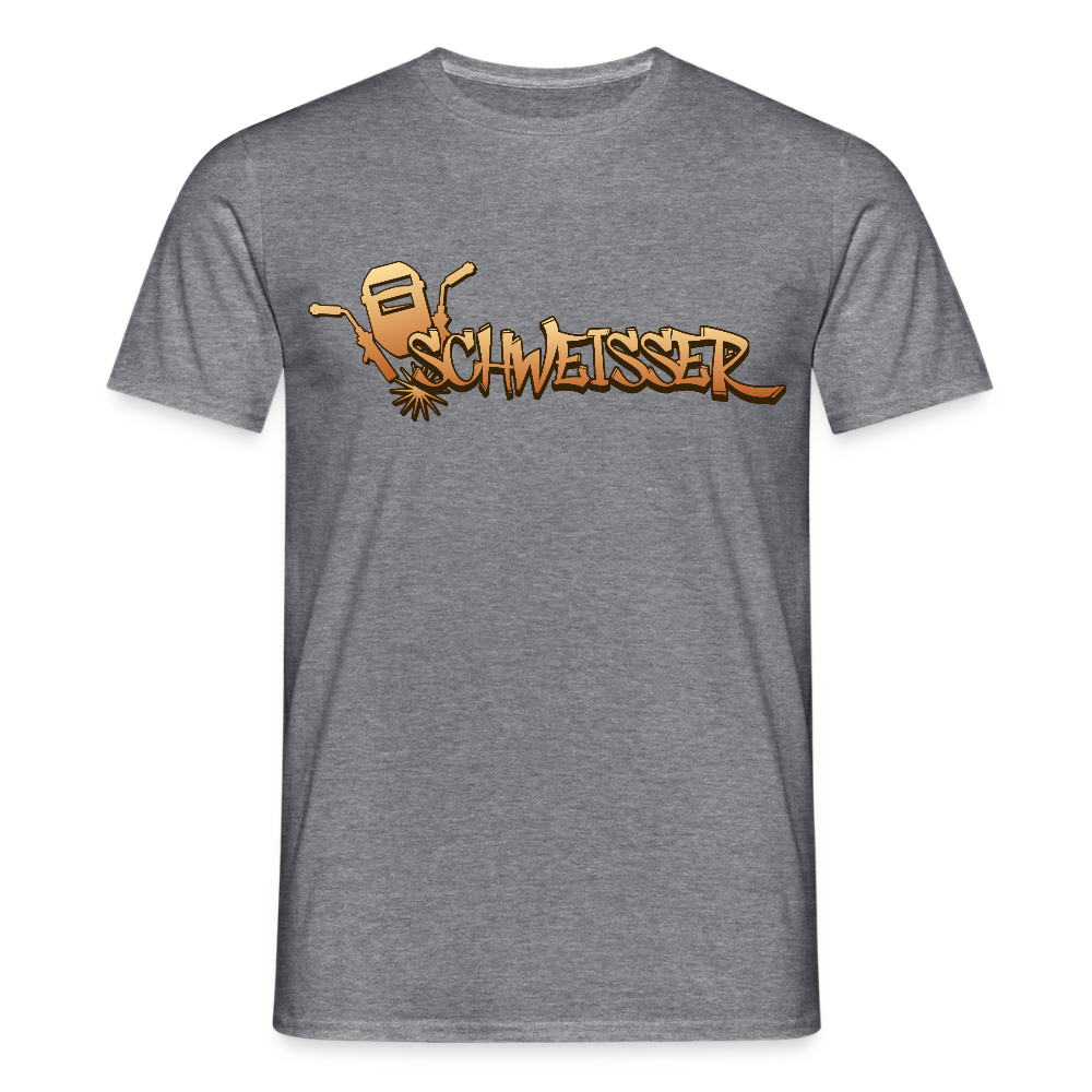 Unisex T-Shirt "Schweisser" Graphit meliert Männer T-Shirt {{ color }}