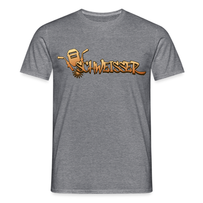Unisex T-Shirt "Schweisser" Graphit meliert Männer T-Shirt {{ color }}