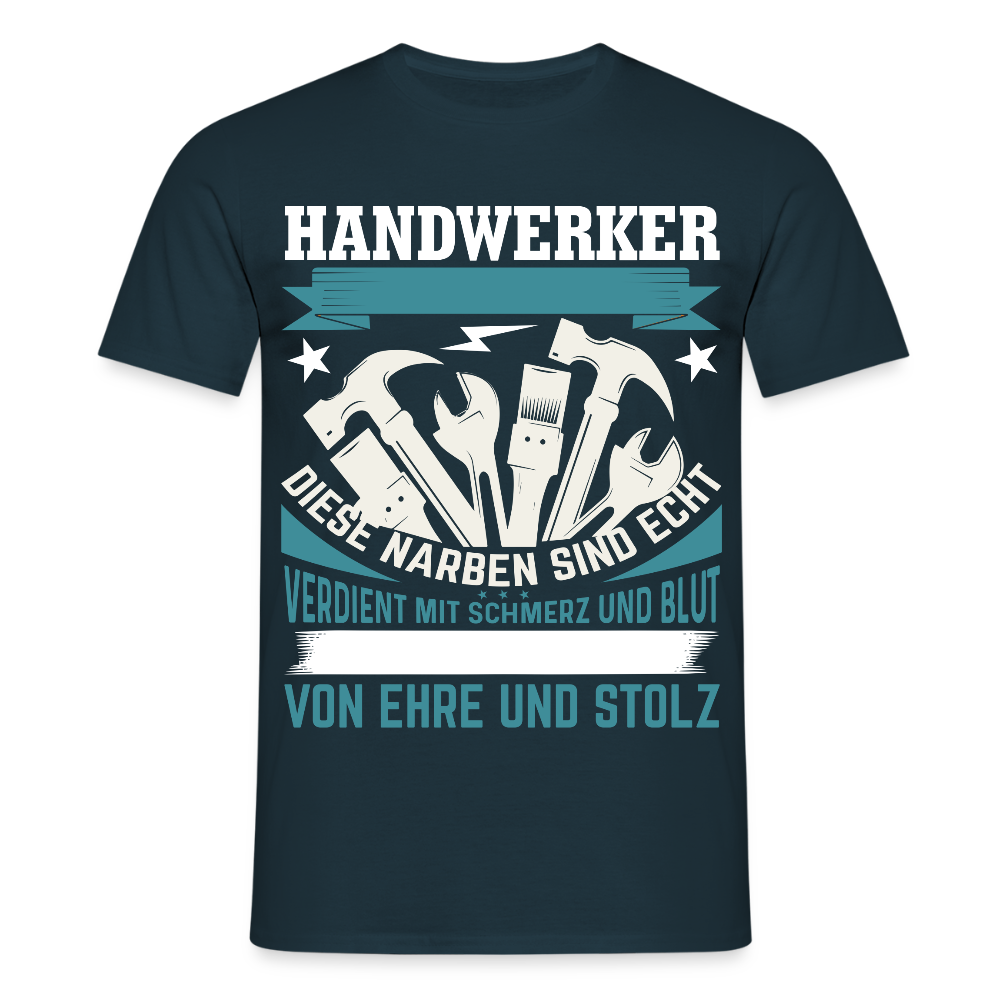 Unisex T-Shirt "Handwerker" Navy Männer T-Shirt {{ color }}