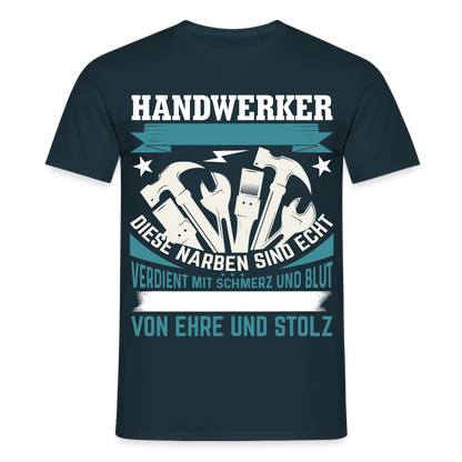 Unisex T-Shirt "Handwerker" Navy Männer T-Shirt {{ color }}