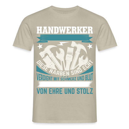 Unisex T-Shirt "Handwerker" Sandbeige Männer T-Shirt {{ color }}