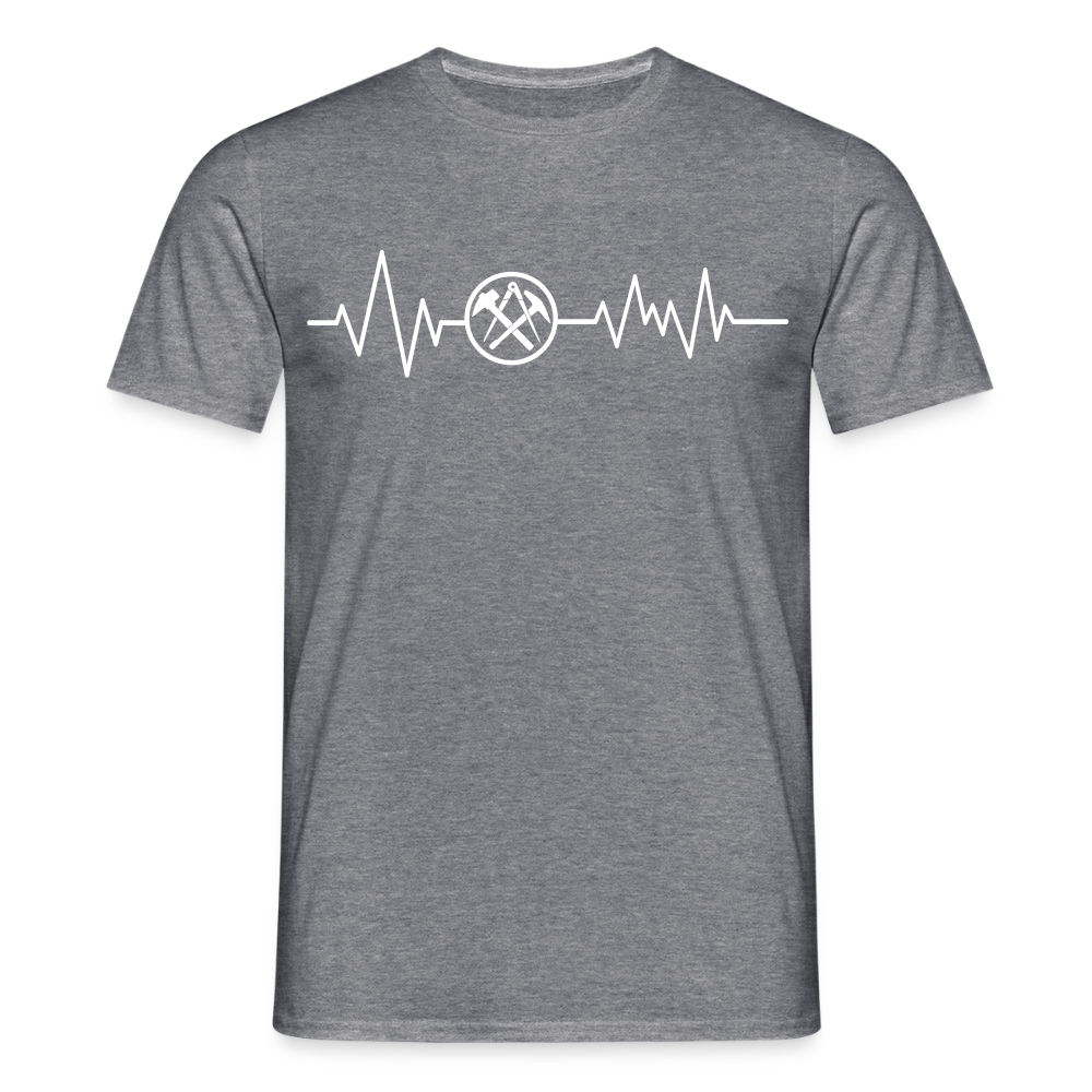 Unisex T-Shirt "Dachdecker" Graphit meliert Männer T-Shirt {{ color }}