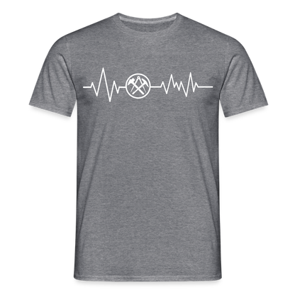 Unisex T-Shirt "Dachdecker" Graphit meliert Männer T-Shirt {{ color }}