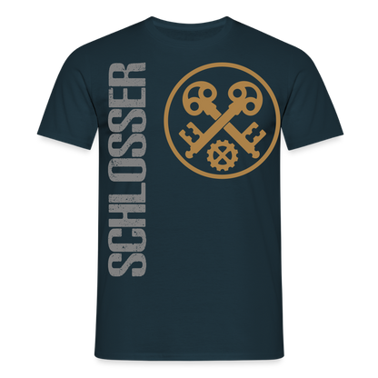 Unisex T-Shirt "Schlosser" Navy Männer T-Shirt {{ color }}