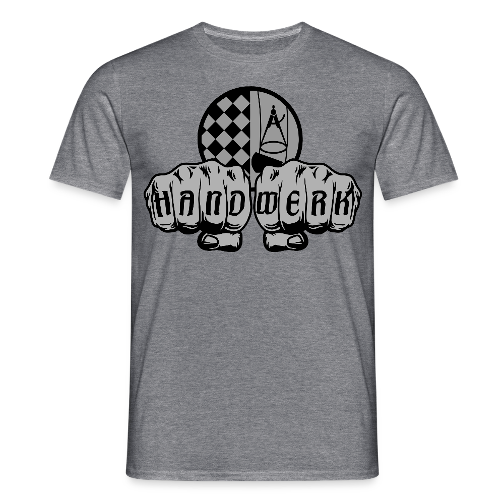 Unisex T-Shirt "Bodenleger" Graphit meliert Männer T-Shirt {{ color }}