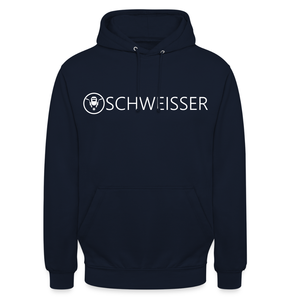 Unisex Hoodie "Schweisser" Navy Unisex Hoodie {{ color }}