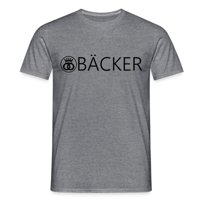 Unisex T-Shirt "Bäcker" Graphit meliert Männer T-Shirt {{ color }}