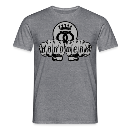 Unisex T-Shirt "Bäcker" Graphit meliert Männer T-Shirt {{ color }}