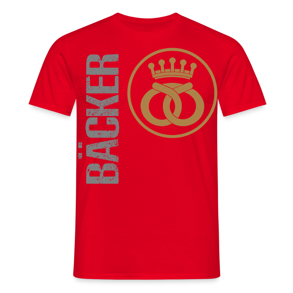 Unisex T-Shirt "Bäcker" Rot Männer T-Shirt {{ color }}
