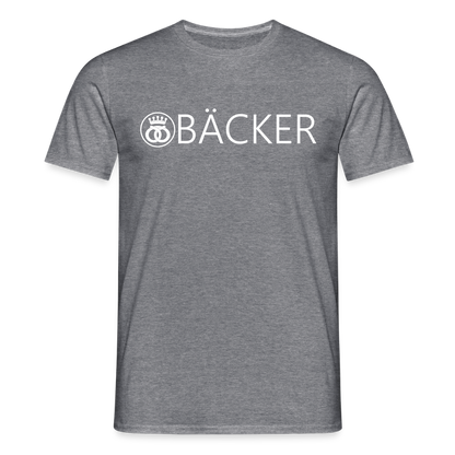 Unisex T-Shirt "Bäcker" Graphit meliert Männer T-Shirt {{ color }}