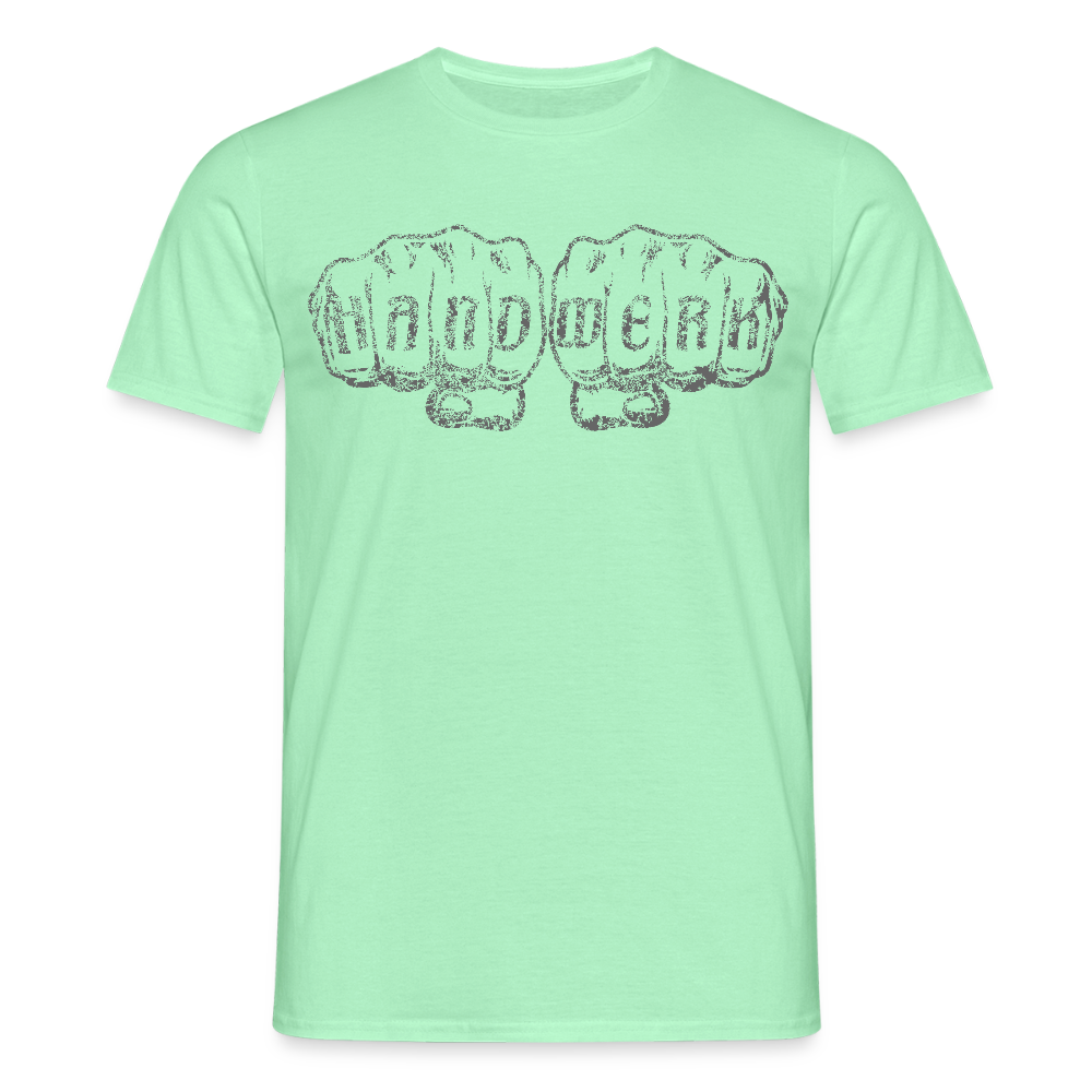Unisex T-Shirt "Handwerk" Mintgrün Männer T-Shirt {{ color }}