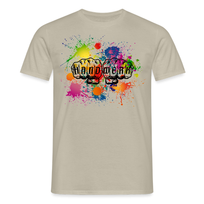 Unisex T-Shirt "Handwerk-Farbklecks" Sandbeige Männer T-Shirt {{ color }}