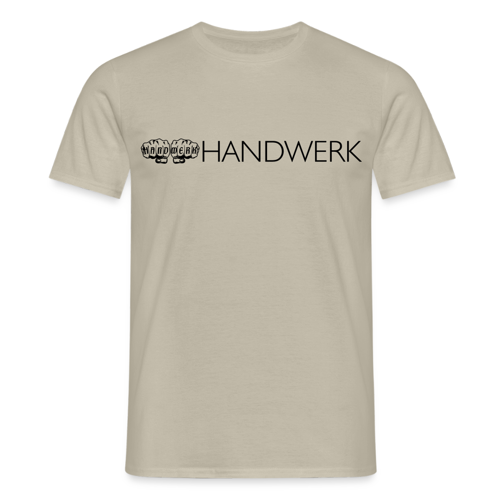 Unisex T-Shirt "Handwerk" Sandbeige Männer T-Shirt {{ color }}