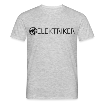 Unisex T-Shirt "Elektriker" Grau meliert Männer T-Shirt {{ color }}