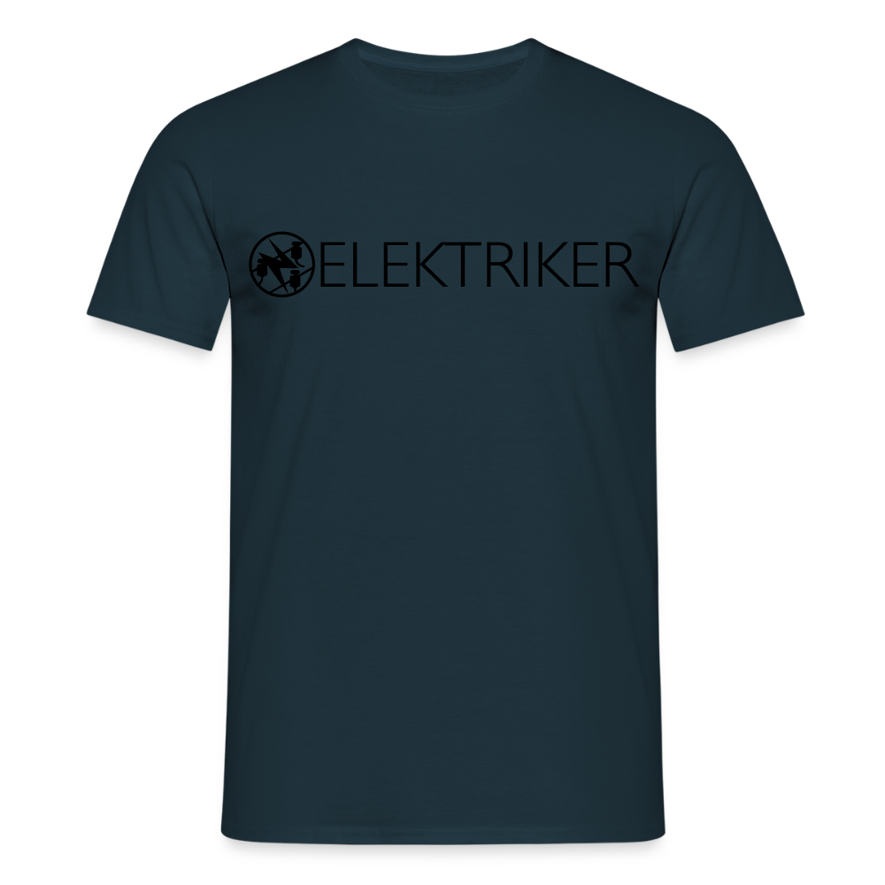 Unisex T-Shirt "Elektriker" Navy Männer T-Shirt {{ color }}