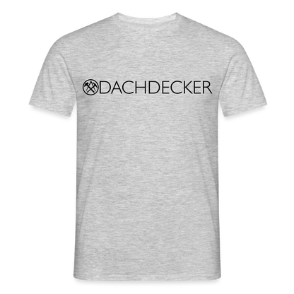 Unisex T-Shirt "Dachdecker" Grau meliert Männer T-Shirt {{ color }}