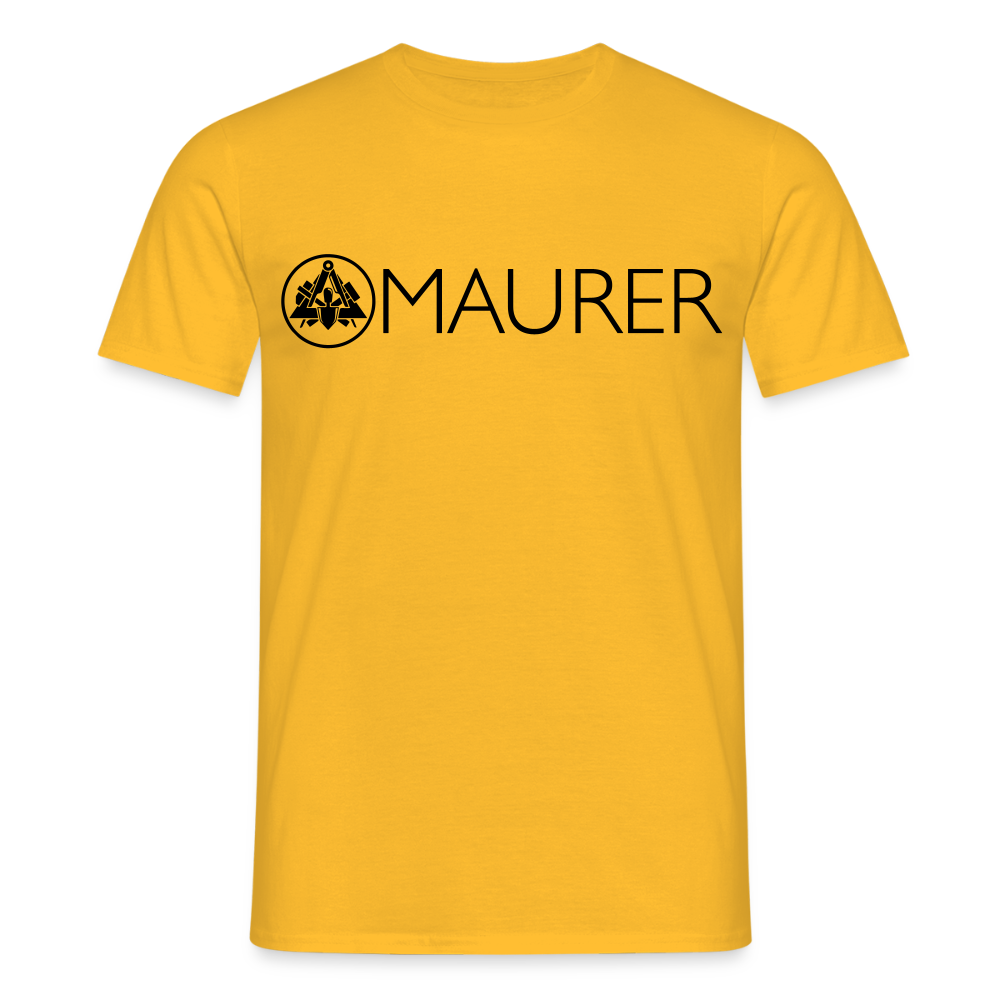 Unisex T-Shirt "Maurer" Gelb Männer T-Shirt {{ color }}