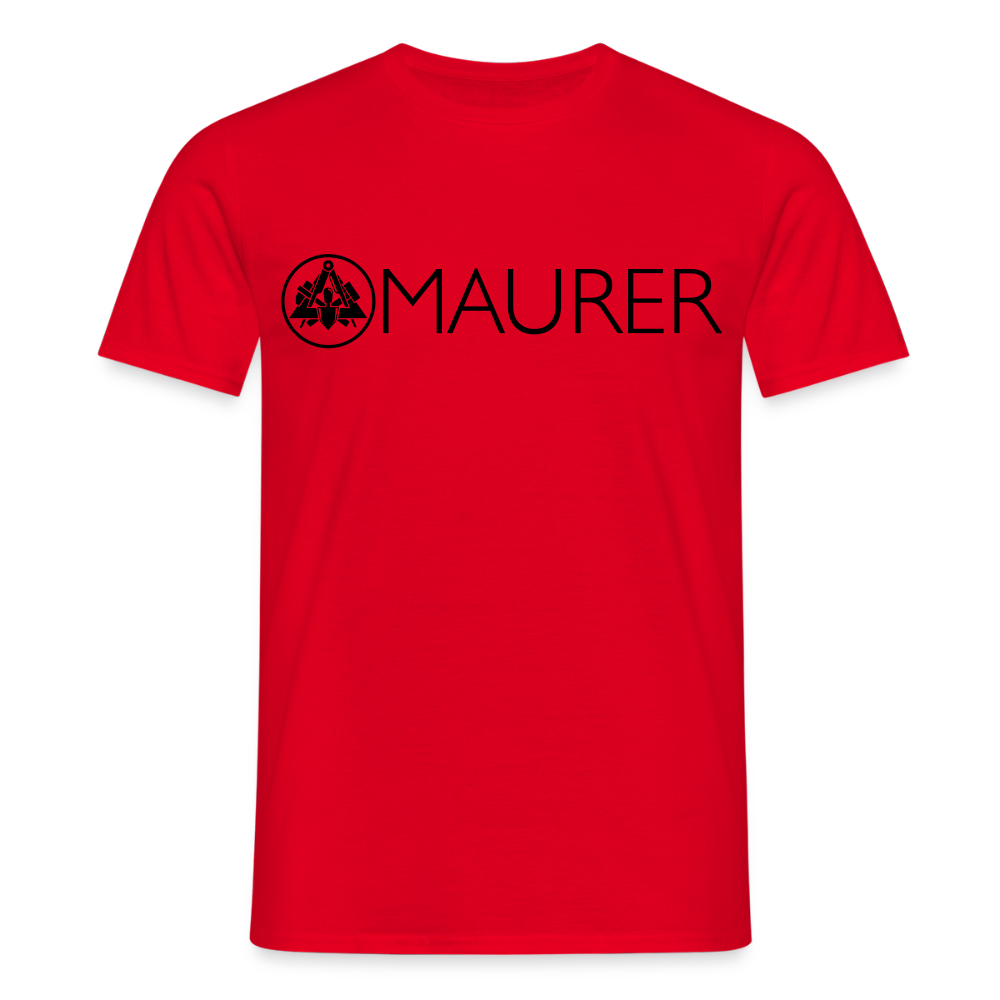 Unisex T-Shirt "Maurer" Rot Männer T-Shirt {{ color }}