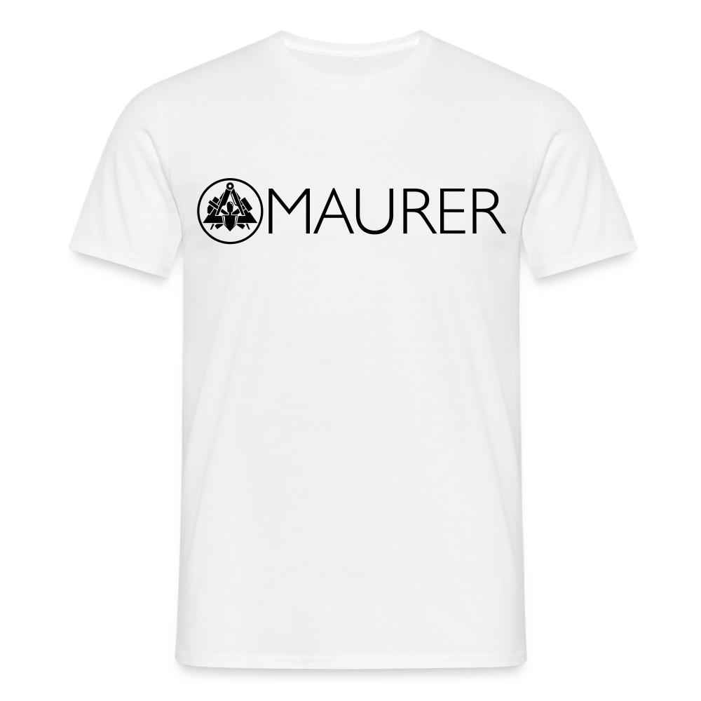Unisex T-Shirt "Maurer" Weiß Männer T-Shirt {{ color }}