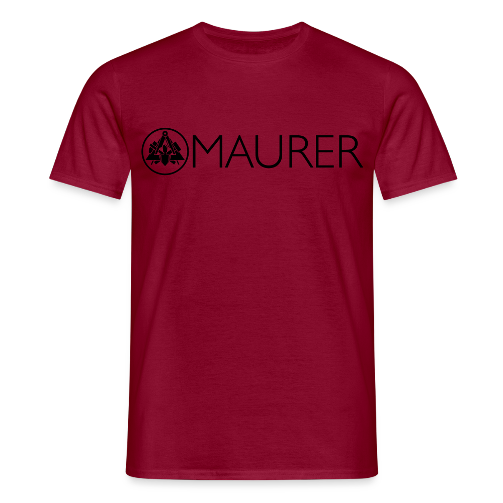 Unisex T-Shirt "Maurer" Ziegelrot Männer T-Shirt {{ color }}