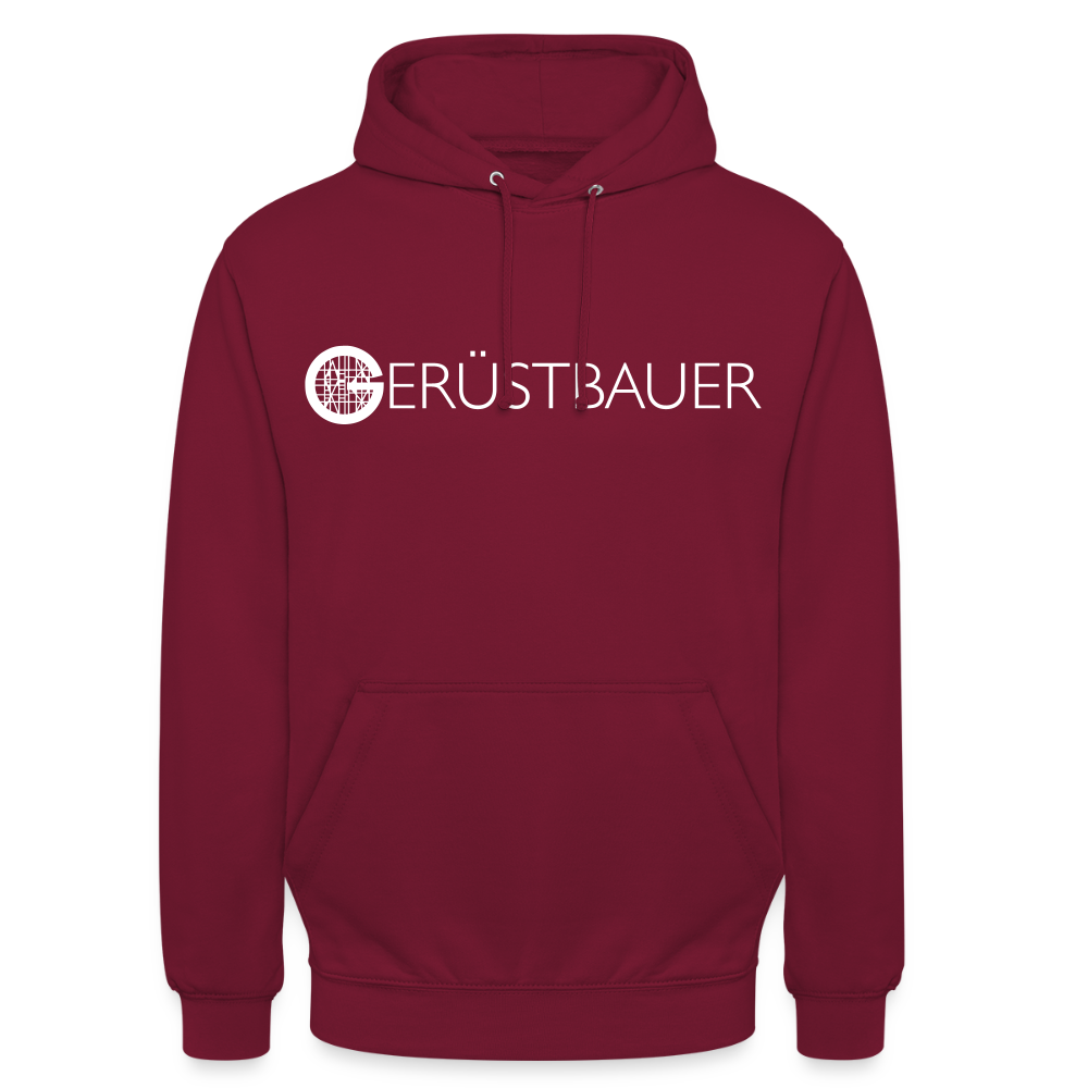 Unisex Hoodie "Gerüstbauer" Bordeaux Unisex Hoodie {{ color }}