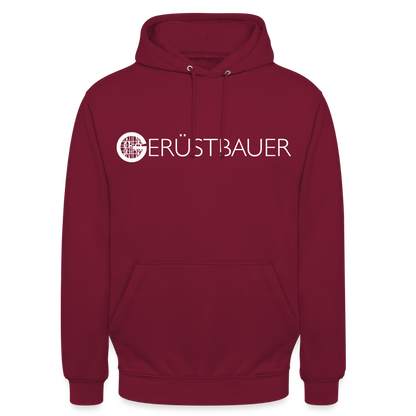 Unisex Hoodie "Gerüstbauer" Bordeaux Unisex Hoodie {{ color }}