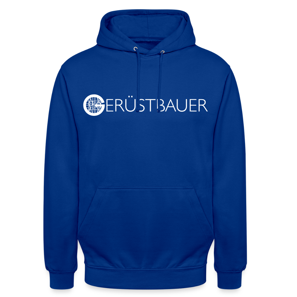 Unisex Hoodie "Gerüstbauer" Royalblau Unisex Hoodie {{ color }}