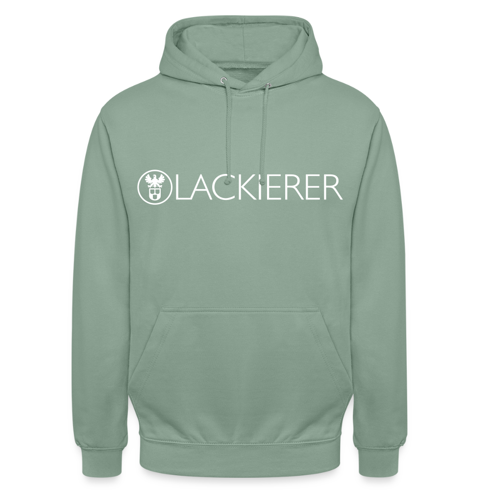 Unisex Hoodie "Lackierer" Graugrün Unisex Hoodie {{ color }}