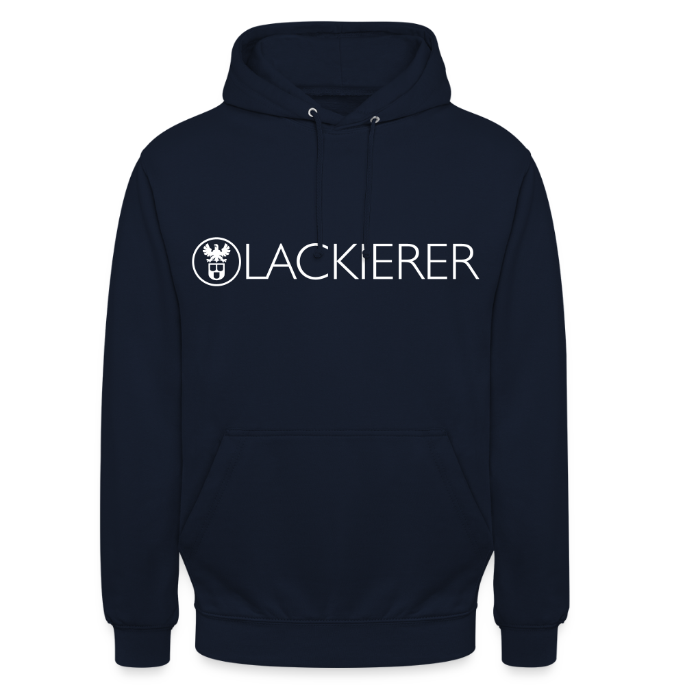 Unisex Hoodie "Lackierer" Navy Unisex Hoodie {{ color }}