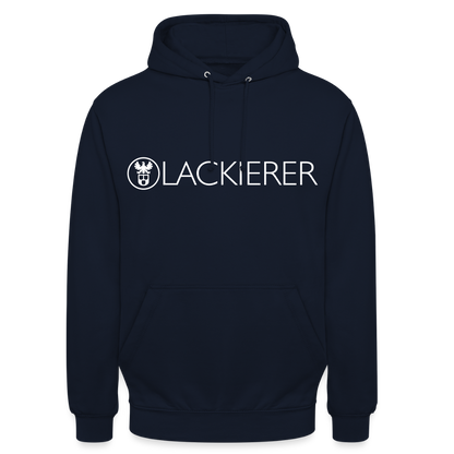 Unisex Hoodie "Lackierer" Navy Unisex Hoodie {{ color }}