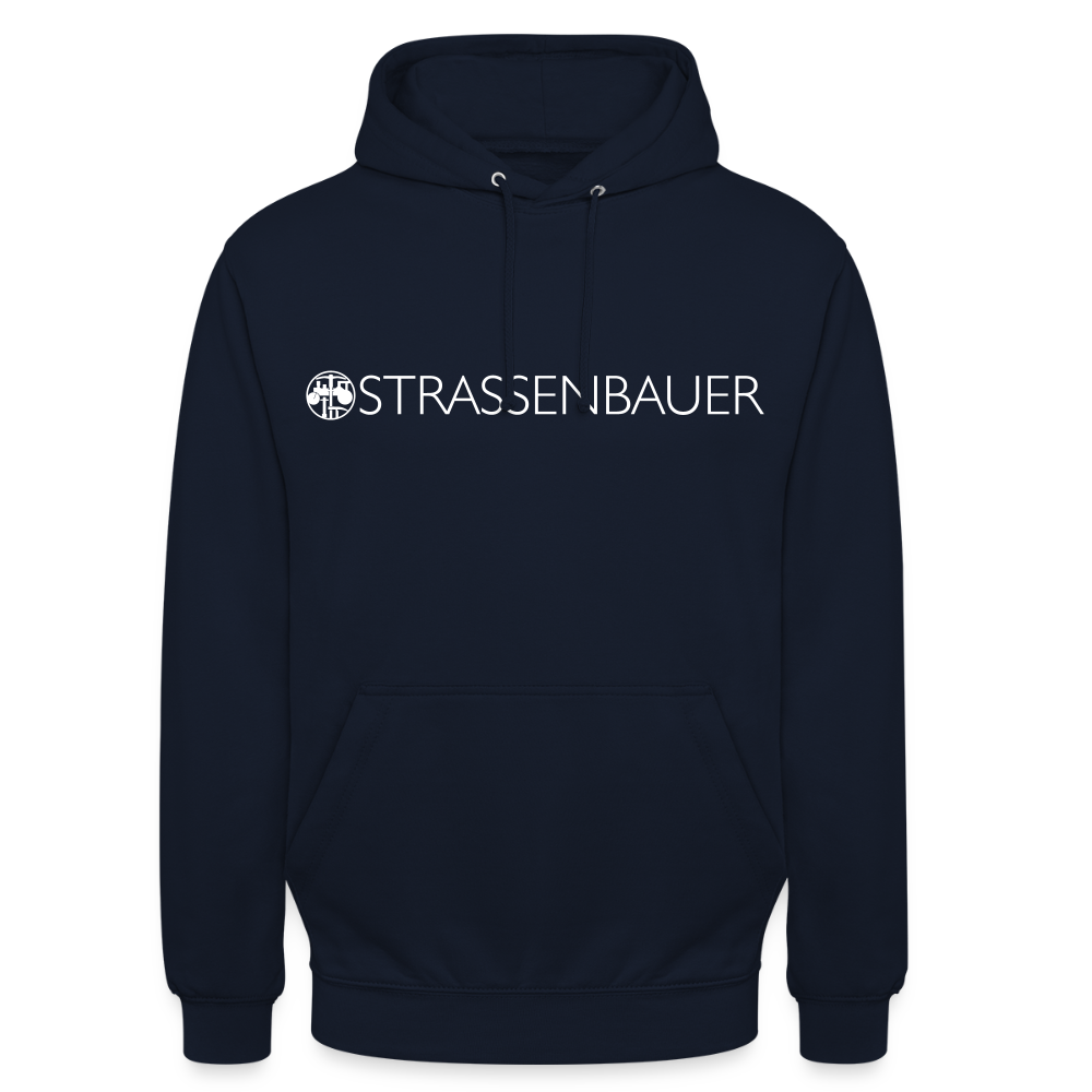Unisex Hoodie "Strassenbauer" Navy Unisex Hoodie {{ color }}