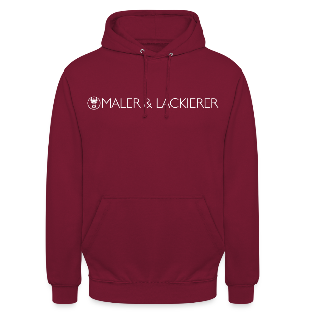 Unisex Hoodie "Maler+Lackierer" Bordeaux Unisex Hoodie {{ color }}