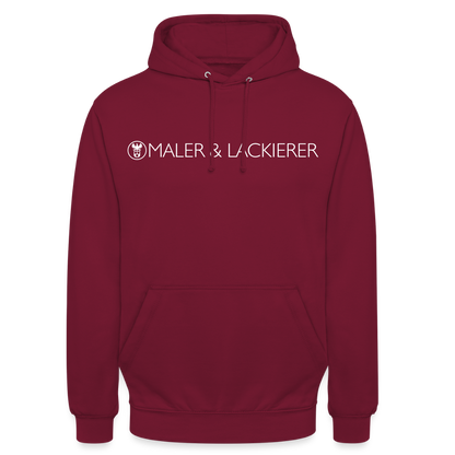 Unisex Hoodie "Maler+Lackierer" Bordeaux Unisex Hoodie {{ color }}
