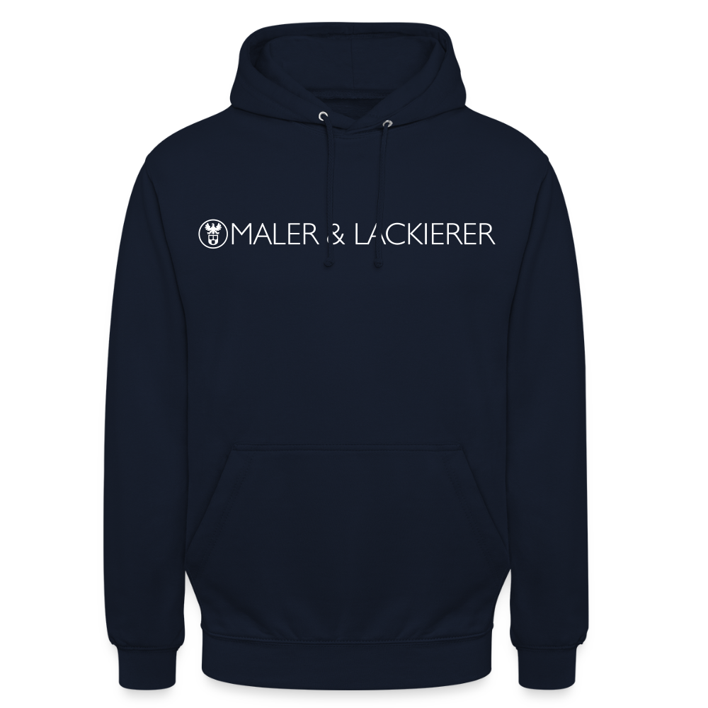 Unisex Hoodie "Maler+Lackierer" Navy Unisex Hoodie {{ color }}