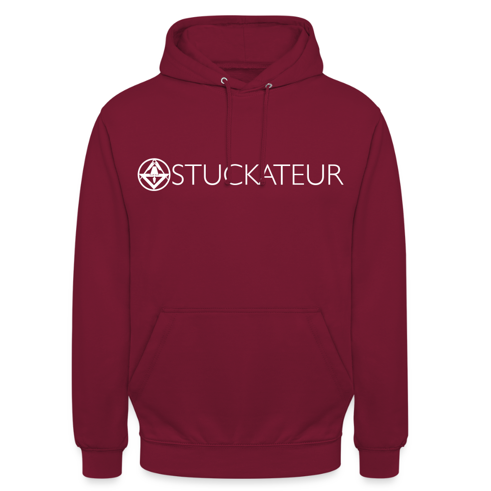 Unisex Hoodie "Stuckateur" Bordeaux Unisex Hoodie {{ color }}