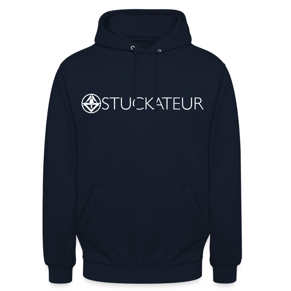Unisex Hoodie "Stuckateur" Navy Unisex Hoodie {{ color }}