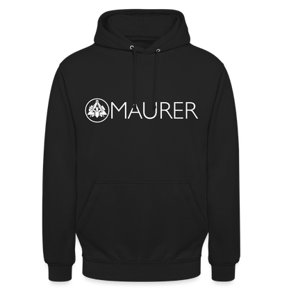 Unisex Hoodie "Maurer" Schwarz Unisex Hoodie {{ color }}