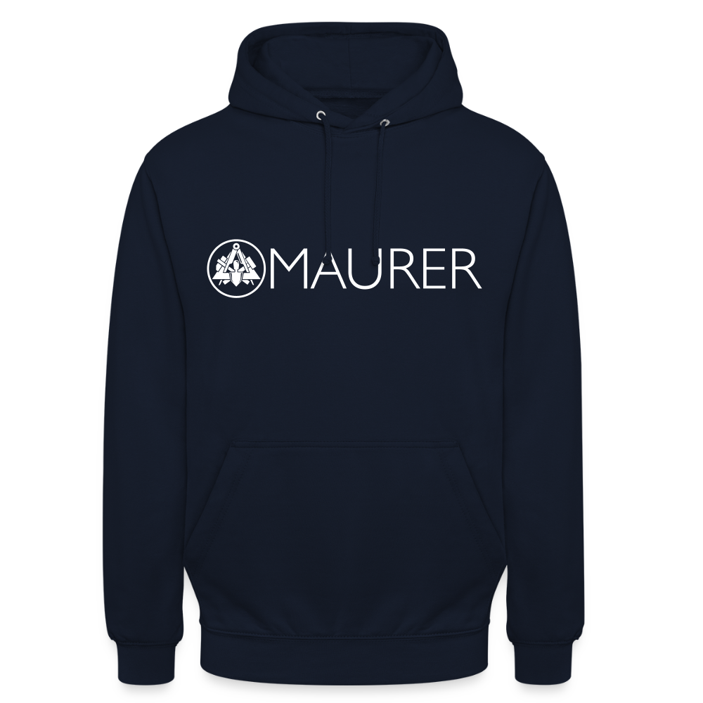 Unisex Hoodie "Maurer" Navy Unisex Hoodie {{ color }}