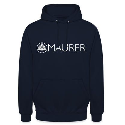 Unisex Hoodie "Maurer" Navy Unisex Hoodie {{ color }}