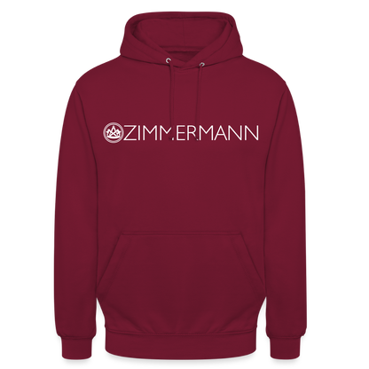 Unisex Hoodie "Zimmermann" Bordeaux Unisex Hoodie {{ color }}
