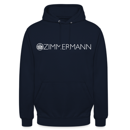 Unisex Hoodie "Zimmermann" Navy Unisex Hoodie {{ color }}